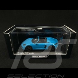 Porsche 718 Spyder type 982 2020 Miami blue 1/43 Minichamps 410067700