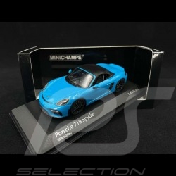 Porsche 718 Spyder type 982 2020 bleu Miami 1/43 Minichamps 410067700