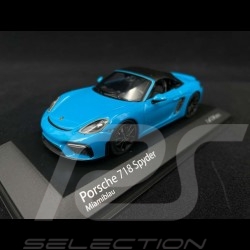 Porsche 718 Spyder type 982 2020 bleu Miami 1/43 Minichamps 410067700