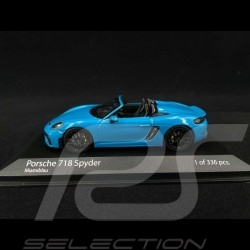 Porsche 718 Spyder type 982 2020 bleu Miami 1/43 Minichamps 410067700