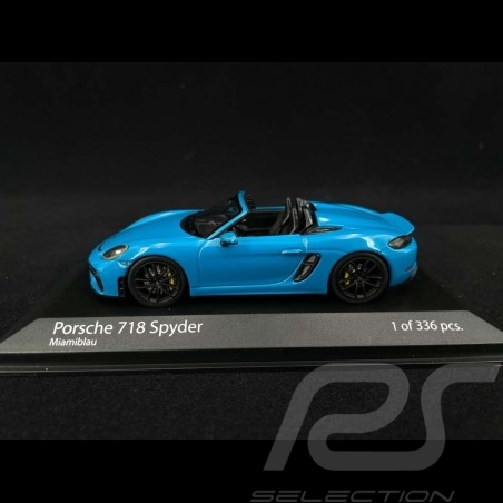 Porsche 718 Spyder type 982 2020 Miamiblau 1/43 Minichamps 410067700