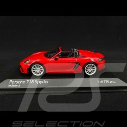 Porsche 718 Boxster Spyder type 982 2020 inischrot 1/43 Minichamps 410067702