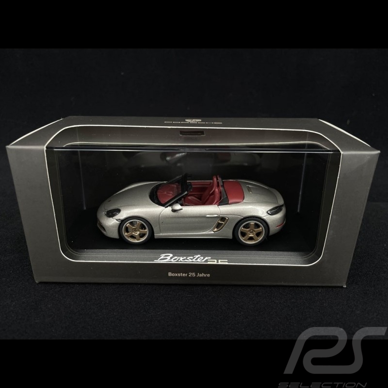Porsche Boxter Edition 25 ans type 982 2021 Gris Argent GT 1/43 Minichamps WAP02
