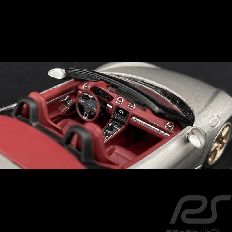 Porsche Boxter Edition 25 ans type 982 2021 Gris Argent GT 1/43 Minichamps WAP02 