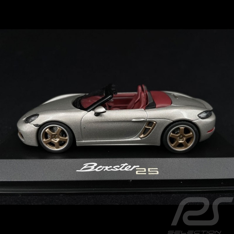 Porsche Boxster 25 years Edition type 982 2021 GT silver grey 1/43