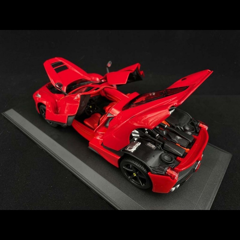 Modellauto Ferrari LaFerrari 2014 Rot Schwarz 1:18 Bburago Deluxe Signature Serie