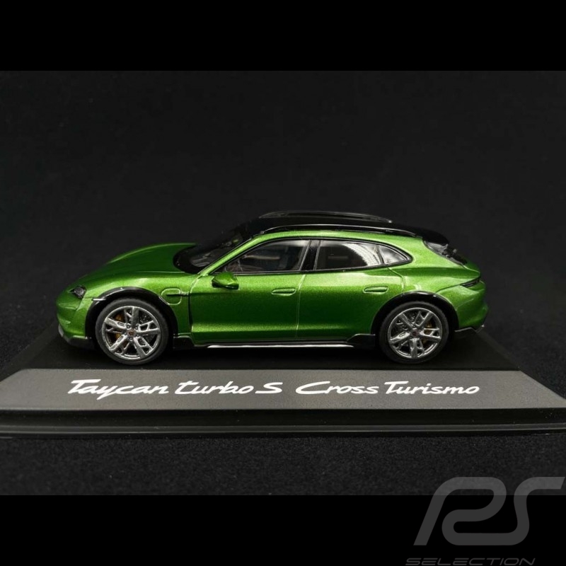 Porsche Taycan Turbo S Cross Turismo 2021 Mamba green metallic 1/43 Minichamps WAP0207830M003