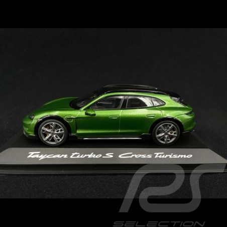 Porsche Taycan Turbo S Cross Turismo 2021 Mamba green metallic 1/43 Minichamps WAP0207830M003