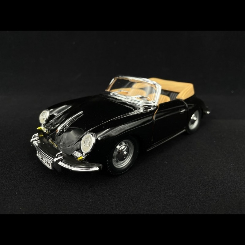 Porsche 356 B Cabriolet 1961 black 1/24 Burago 22078