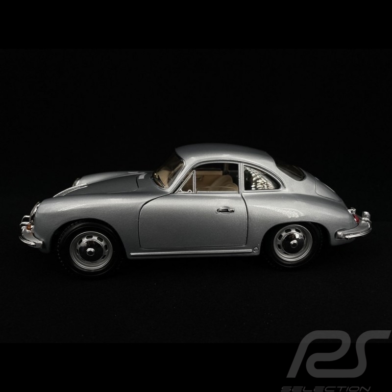 Porsche 356 B Cabriolet 1961 silver 1/18 Burago 12026
