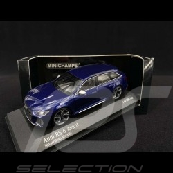 Audi RS6 Avant 2019 bleu Navarra blue blau1/43 Minichamps 410018011