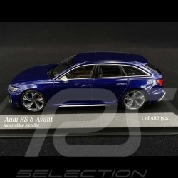 Audi RS6 Avant 2019 bleu Navarra blue blau1/43 Minichamps 410018011