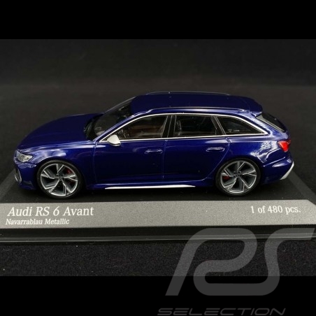 Audi RS6 Avant 2019 bleu Navarra blue blau1/43 Minichamps 410018011