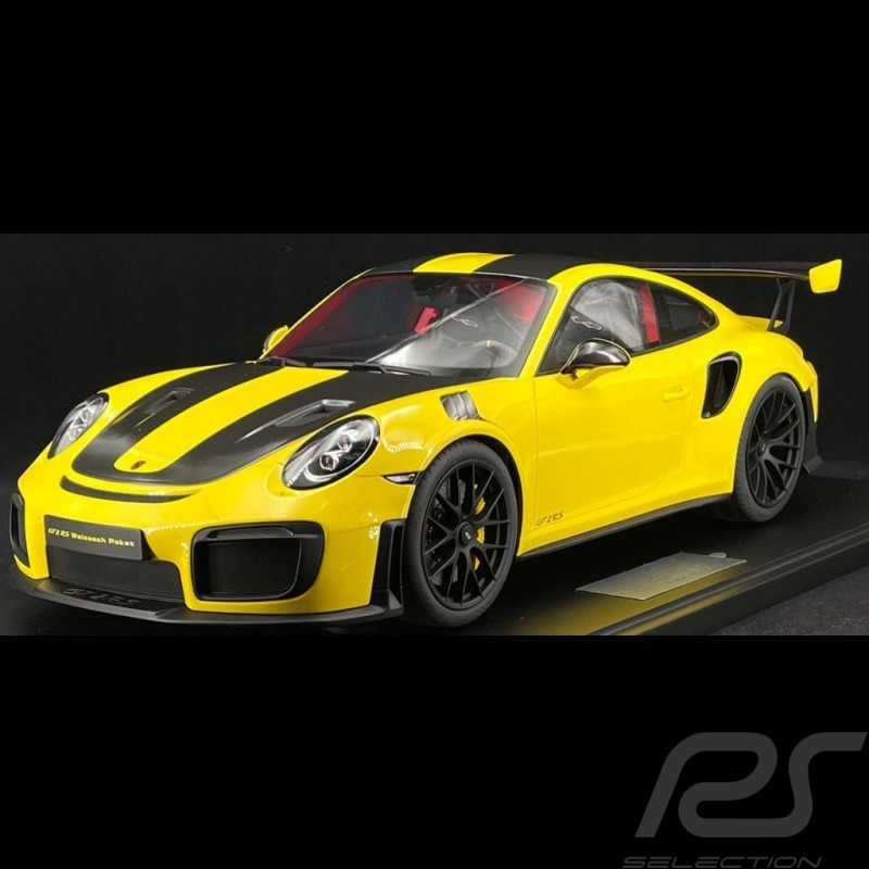 Porsche 911 GT3 RS type 991 Weissach Paket 2018 racing gelb 1/8 Minichamps 800621001