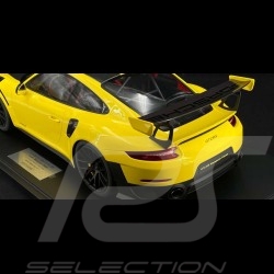 Porsche 911 GT3 RS type 991 pack Weissach 2018 jaune racing 1/8 Minichamps 800621001