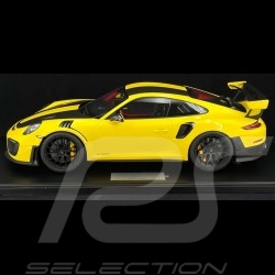 Porsche 911 GT3 RS type 991 pack Weissach 2018 jaune racing 1/8 Minichamps 800621001