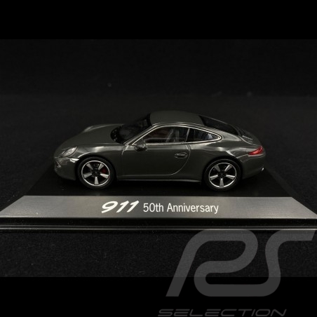 Porsche 911 type 991 gris ardoise 1/43 Welly MAP01999113 50 ans Anniversaire 50 ans anniversary 50 Jahre Jubiläum