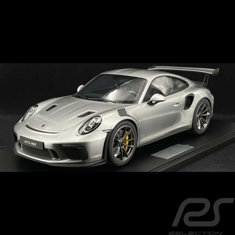Porsche 911 GT3 RS type 991 2018 argent GT 1/8 Minichamps 800640001