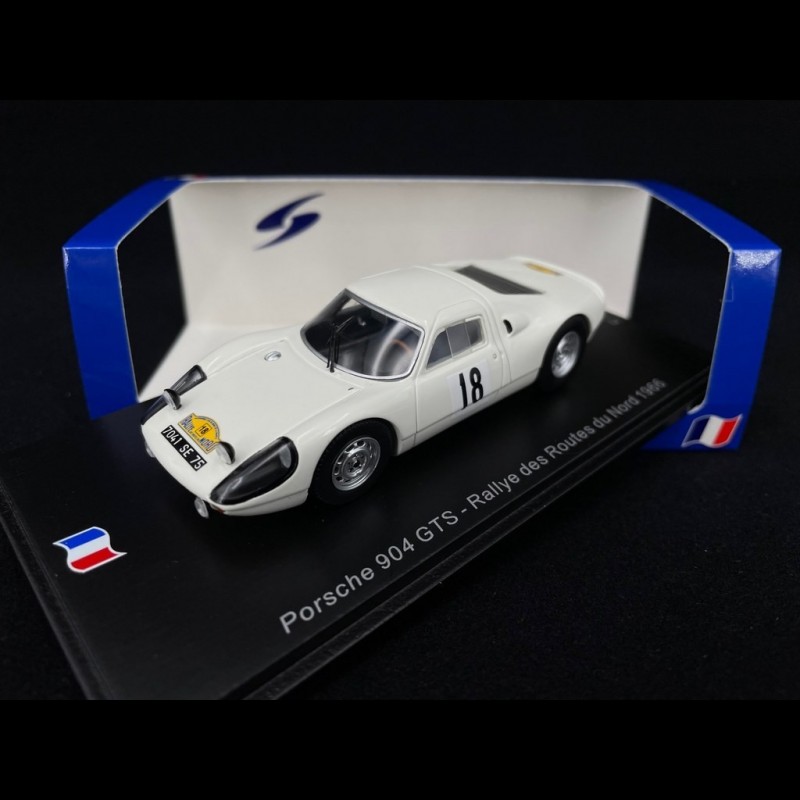 Miniature Spark 1/43 - Porsche 904 GTS N°7 - Vainqueur Rallye Des Routes Du Nord 1967
