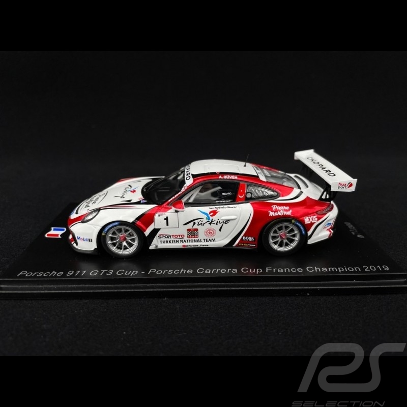 Porsche 911 GT3 Cup type 991 n° 1 Porsche Carrera Cup France Champion 2019 1/43 Spark SF108