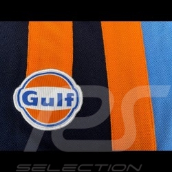 Polo Gulf Racing Stripes Bleu marine - homme