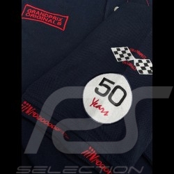 Gulf Polo Lange Armel Racing Steve McQueen Le Mans n° 50 Marineblau - Herren