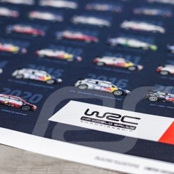 Poster WRC Champions Constructeurs 1973-2020 48ème anniversaire Édition Limitée