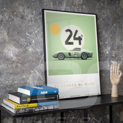 Poster Ferrari 250 GTO Green 24H Le Mans 1962 Collector's Edition