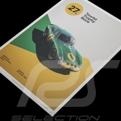 Poster Ferrari 250 GTO Bleu Targa Florio 1964 Edition Limitée