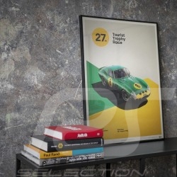 Poster Ferrari 250 GTO Bleu Targa Florio 1964 Edition Limitée