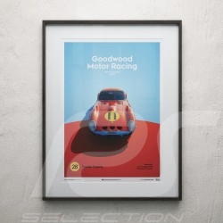 Poster Ferrari 250 GTO Bleu Targa Florio 1964 Edition Limitée