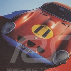 Poster Ferrari 250 GTO Bleu Targa Florio 1964 Edition Limitée
