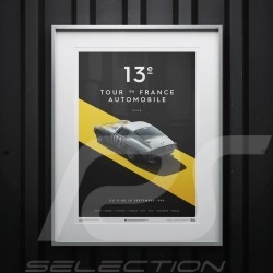 Poster Ferrari 250 GTO Bleu Targa Florio 1964 Edition Limitée
