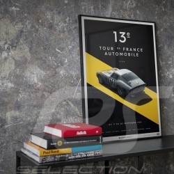 Poster Ferrari 250 GTO Bleu Targa Florio 1964 Edition Limitée