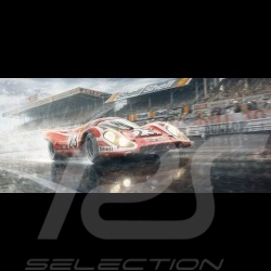 Poster Ferrari 250 GTO Bleu Targa Florio 1964 Edition Limitée