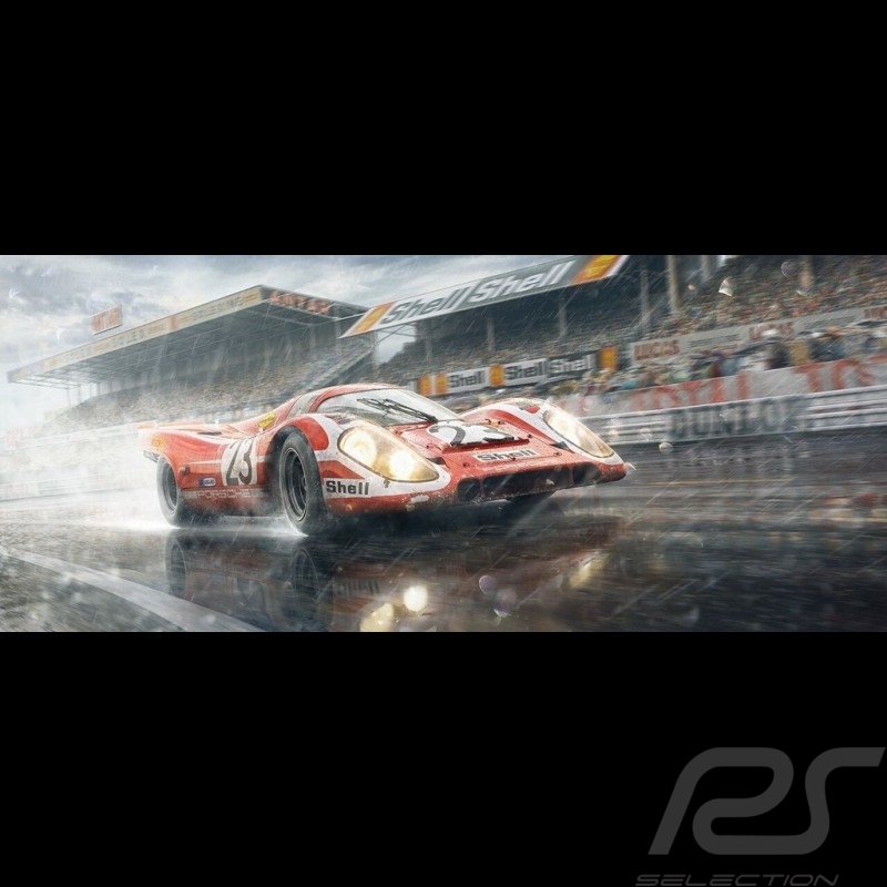 Poster Ferrari 250 GTO Bleu Targa Florio 1964 Edition Limitée