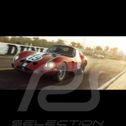Poster Ferrari 250 GTO Bleu Targa Florio 1964 Edition Limitée