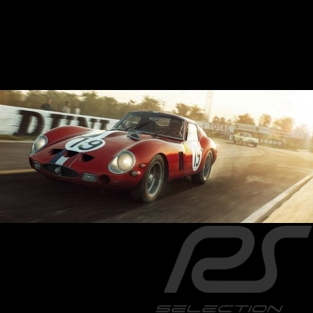 Poster Ferrari 250 GTO Bleu Targa Florio 1964 Edition Limitée