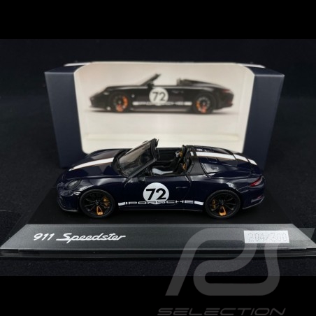 Porsche 911 Speedster type 991 Bleu mer 1/43 Spark WAXL2000007