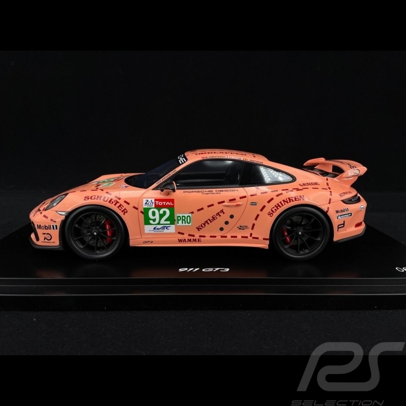 Porsche 911 GT3 type 991.2 Rosa Sau Taxi Leipzig 2019 1/18 Spark WAXL2100005