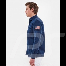 Chemise Steve McQueen US army Bleu marine - homme Shirt Hemd