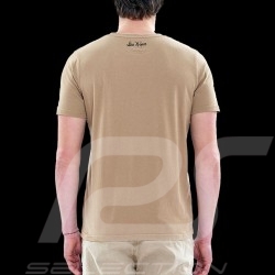 Steve McQueen T-shirt Triumph n° 955 motorbike Sand beige - Men