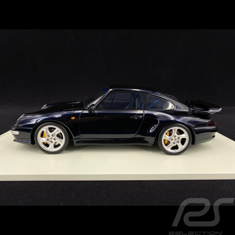 Porsche 911 Turbo S Type 993 1997 Night Blue 1/18 Spark 18S469