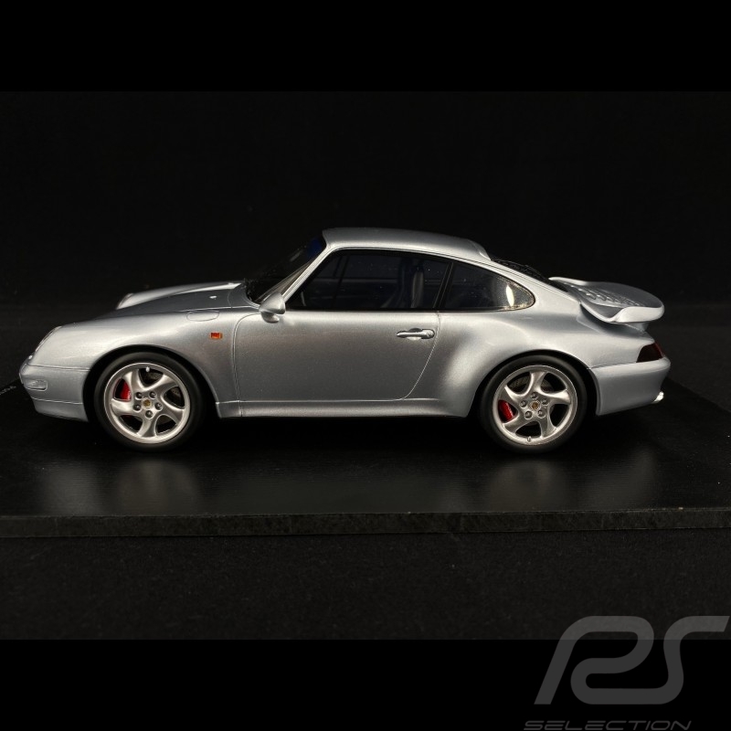 Porsche 911 type 993 Turbo 1997 Silver 1/18 Spark 18S468