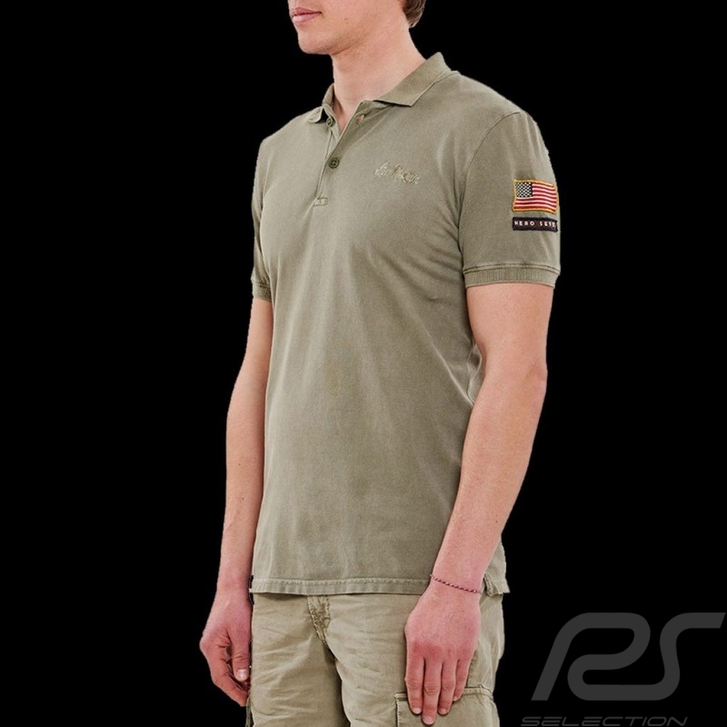 khaki color polo shirt