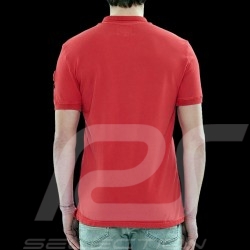 Steve McQueen Poloshirt US Star & Stripes Rot - Herren