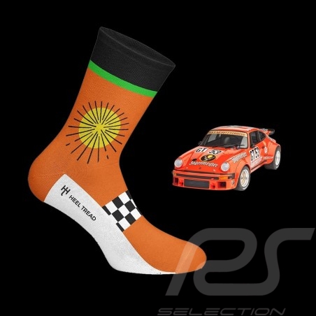 Chaussettes Jägermeister orange / vert / noir - mixte - Pointure 41/46