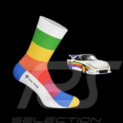 Chaussettes Jägermeister orange / vert / noir - mixte - Pointure 41/46