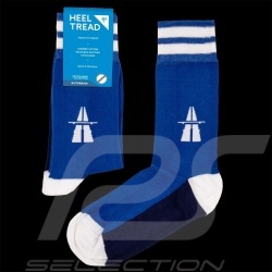 Autobahn socks blue / white - unisex - Size 41/46