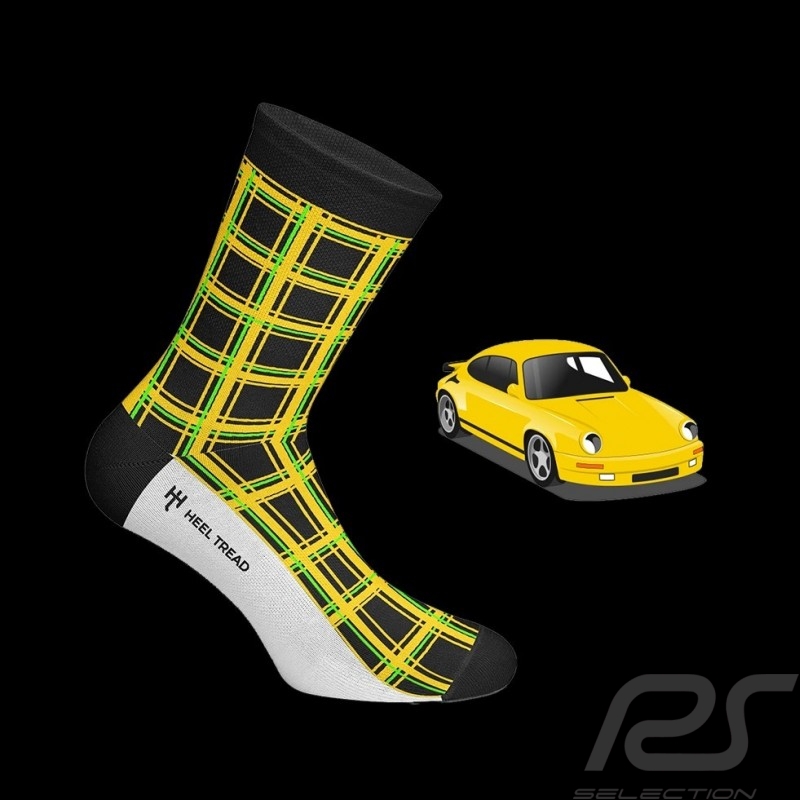 Chaussettes Porsche 911 Carrera RS 3.2 Ruf CTR Yellowbird noir / vert / jaune - mixte - Pointure 41/46